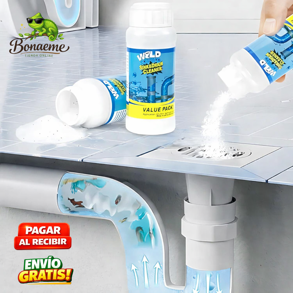 Polvo Limpiador De Drenaje PACK 3 UNIDADES